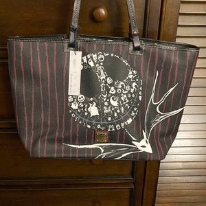Black Disney Dooney and Bourke nightmare before Christmas tote bag